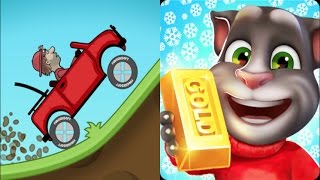 Talking Tom Gold Run Vs Hill Climb Racing- Gameplay great make for Kid #43😅😍😅😍 screenshot 5