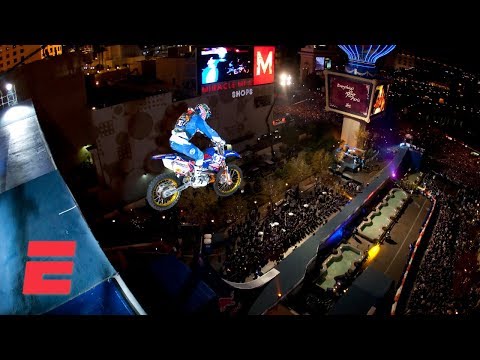 Robbie Maddison’s New Year’s Eve jump in Las Vegas (2008) | New Year No Limits | ESPN Archive
