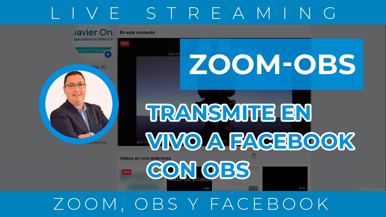 Transmite una sesión de Zoom a Facebook utilizando OBS
