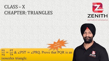 PS/SQ=PT/TR & ∠PST=∠PRQ. Prove that PQR is an isosceles triangle.