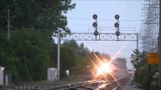 Metra and Amtrak Action at Morton Grove, Illinois on 17.05.12