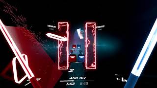 [BEAT SABER]Multiplayer is AMAZING!!!Ghost-Camellia(OST)Expert | First Attempt.