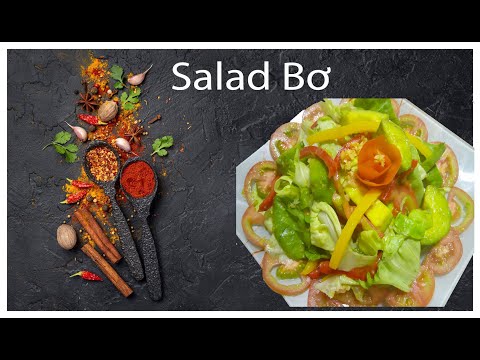 Video: Salad Bơ ớt đỏ