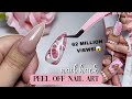 NAIL HACK | Peel Off Nail Art 💋 | Level Up Your Content | clawsbytasmia