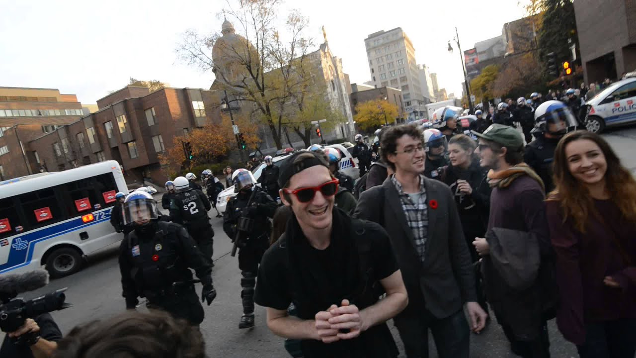 Spvm Riot SPVM Riot Cops End Anti-Austerity Protest Sit-In At Berri & Ste ...