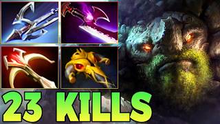 23 Kills Tiny Dota 2 Carry !! Tiny Dota 2 Gameplay Guide Safe Lane 7.41 Carry Best Item Build