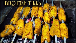 BBQ Fish | Fish Tikka Recipe | Road Side Fish Tikka |