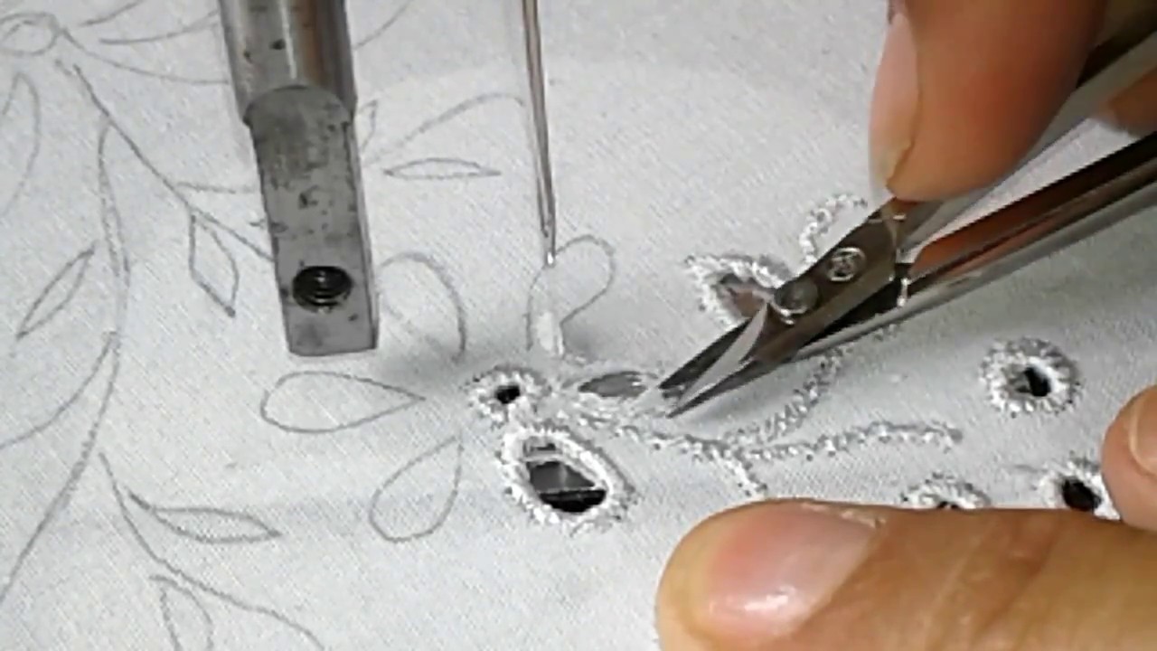 BORDADO CLASE 12 PUNTADA INGLESA part 1