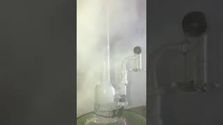 12 inch Roor Tech Slugger Barrel Perc with Terp Blender V2 Moss Green set Cheeta Piss Huge Dab