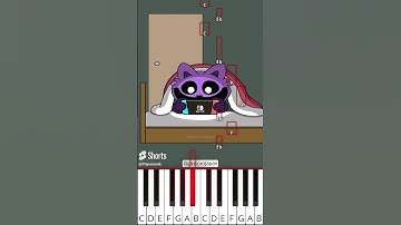 CatNap Failure😭😭 | Poppy Playtime Chapter 3 Animation (@pinkorojapan) - Octave Piano Tutorial