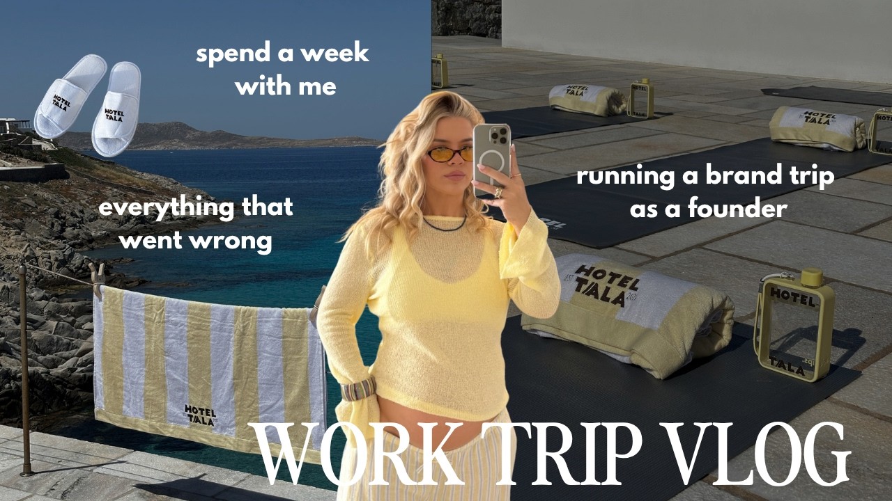 vlog: come on a work trip with me (the reality of running a brand trip, what went wrong)