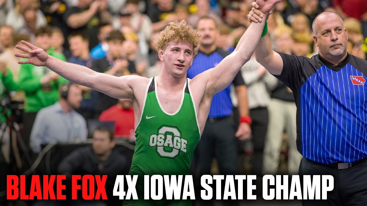 Blake Fox Wins His 4th Iowa High School Wrestling State Title