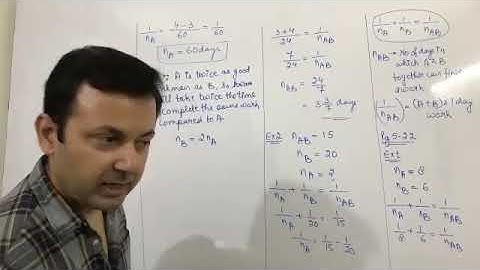 Class XI Applied Maths 7th Sep (Time and Work)