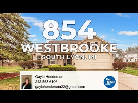 854 Westbrooke Drive, South Lyon, MI home video tour