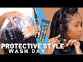 JUMBO FEED IN BOX BRAIDS FOR THE WIN!! 😍 | WASH DAY + PROTECTIVE STYLE | ROYAL OILS