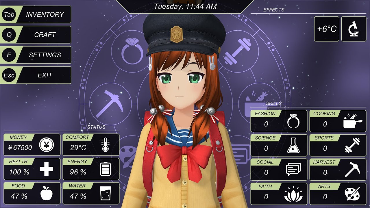 4年間開発が続く日本アニメ風3D学園生活シム『Anime City』Steamでの