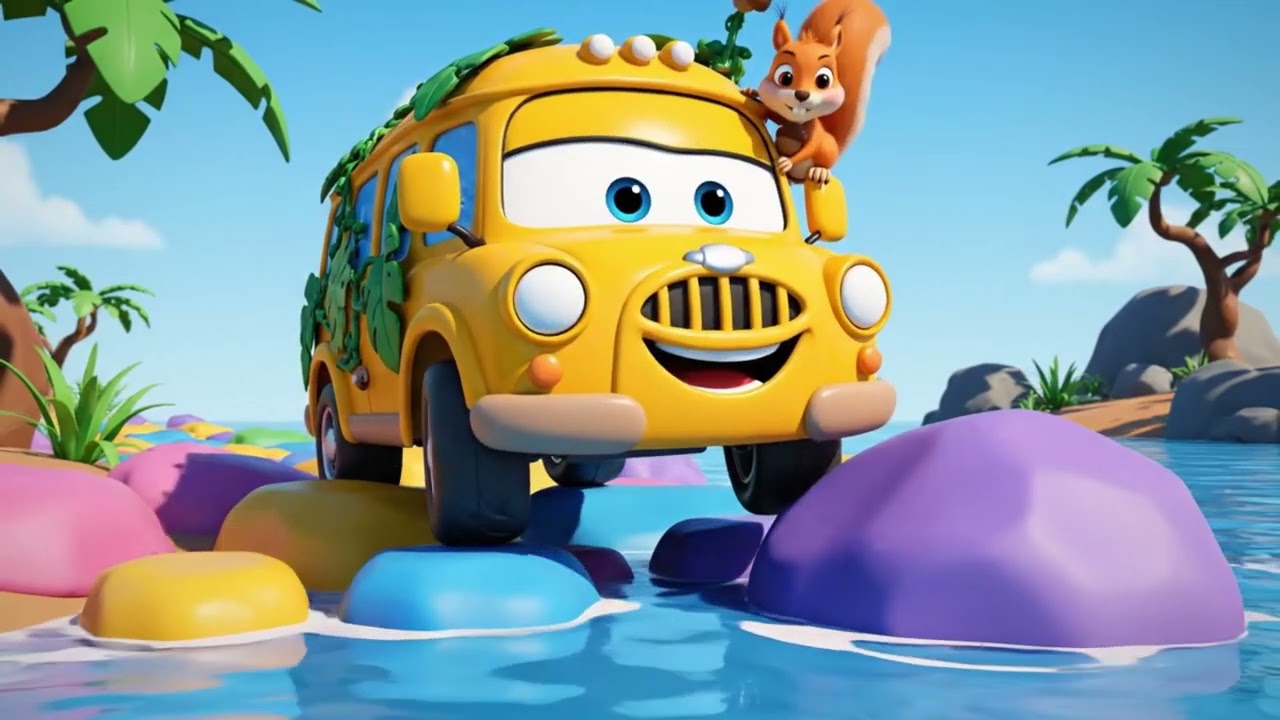 Wheels on the Jungle Bus | Kids Songs & Animal Sounds