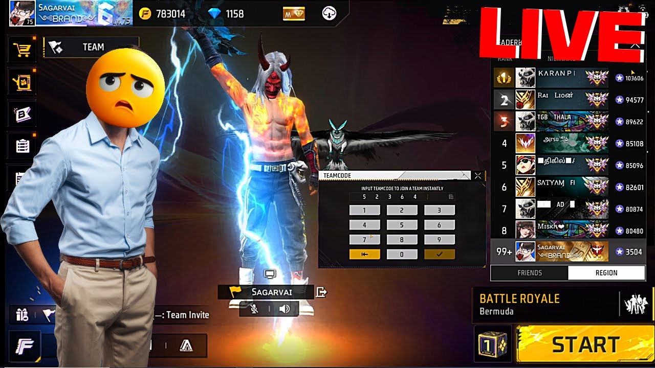 LIVE RANK PUSH | GARENA FREE FIRE - YouTube