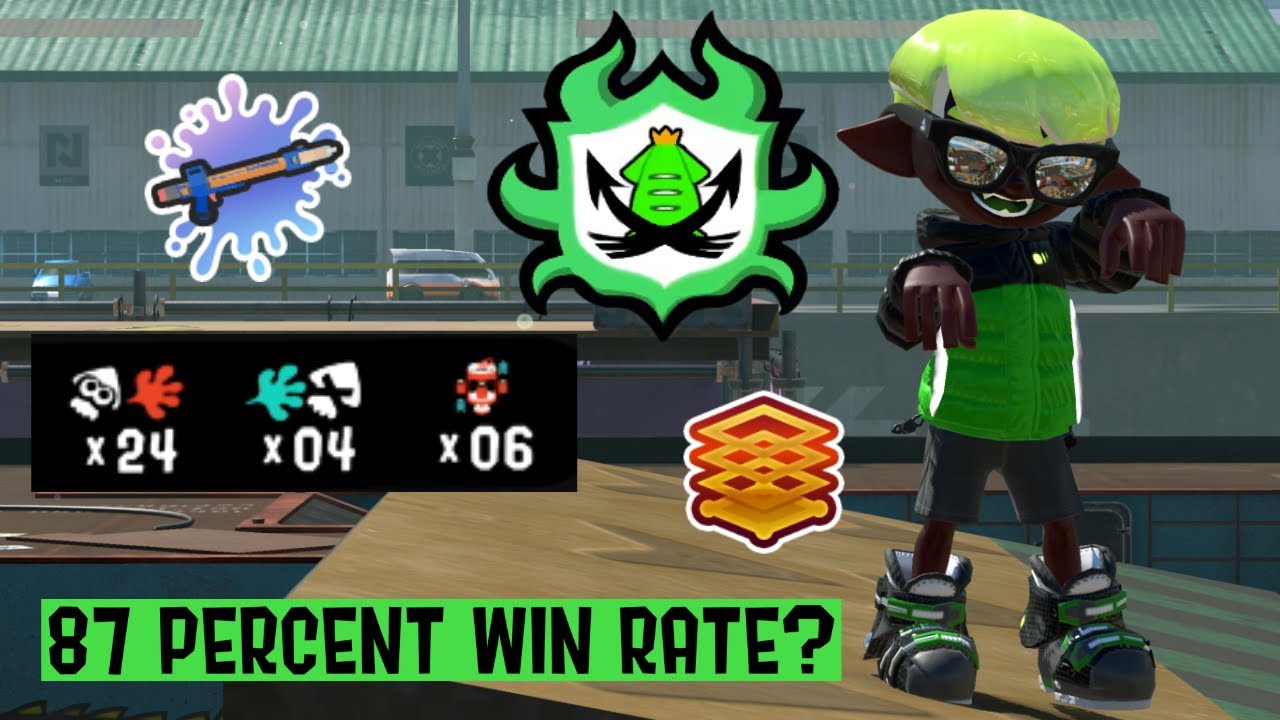 playing pen in sendou q but i barely lose? 【Splatoon 3】