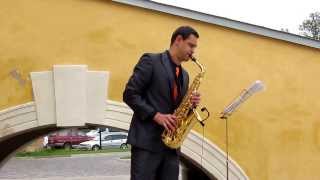 The Beatles - Yesterday, Alto Saxophone Cover Live Acoustic Outdoor