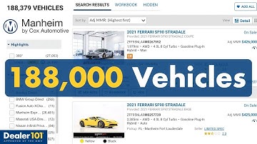 Search Manheim’s 188,000 Wholesale Auto Auction Inventory (Cars, Trucks, Vans, Exotics, & more)