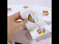How to smock patterns of colorful rainbow