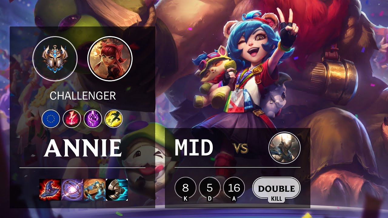 Annie Mid vs Pantheon - EUW Challenger Patch 10.15