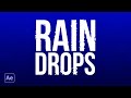 Rain Drops Effect in After Effects | After Effects Tutorial in Hindi