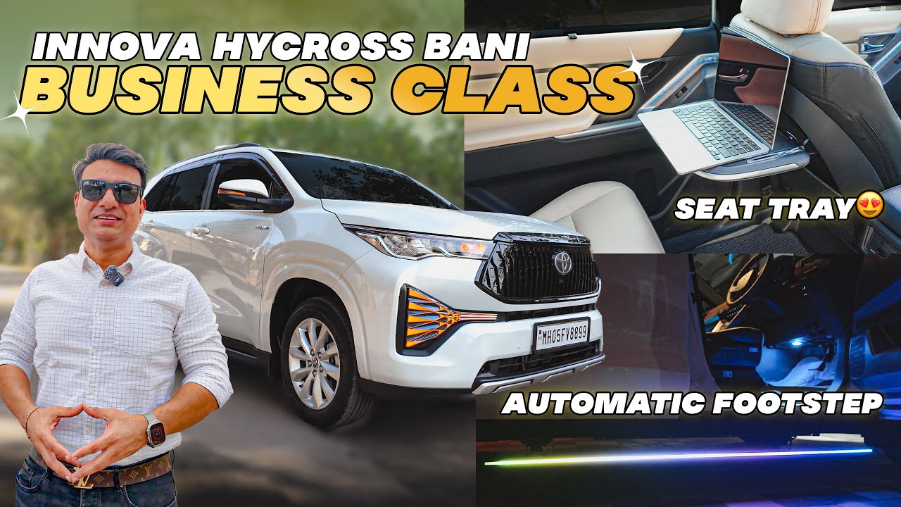 INNOVA HYCROSS KO BANAYA BUSINESS CLASS🔥🤩 | AUTO FOOTSTEP, TAILLIGHTS, INTERIOR MODIFIED 📞7977493577