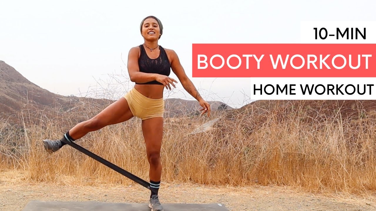 10 MIN BOOTY WORKOUT Home Workout Shaina Marie YouTube