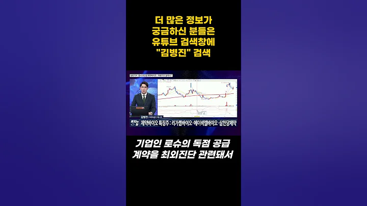 바이오다인(314930) 글로벌 빅파마 로슈와 20년 장기계약 국내최초 체외진단 대장주! [MBN골드 김병진] #코스닥 #비트코인 #주식