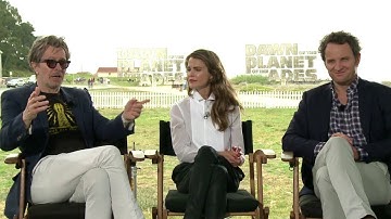 Gary Oldman Keri Russell & Jason Clarke Interview - Dawn of the Planet of the Apes (2014) HD