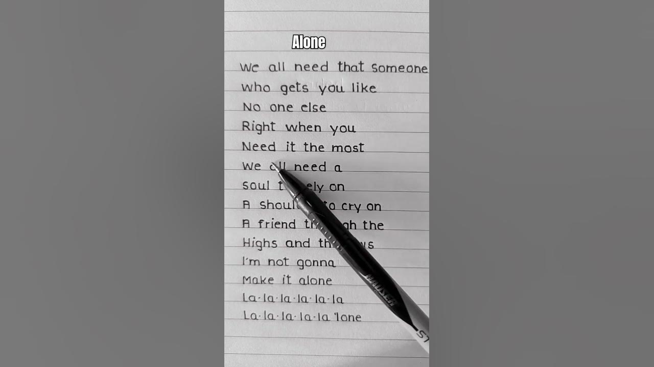 Alone ~ 🌻Alan Walker & Ava Max (Lyrics)