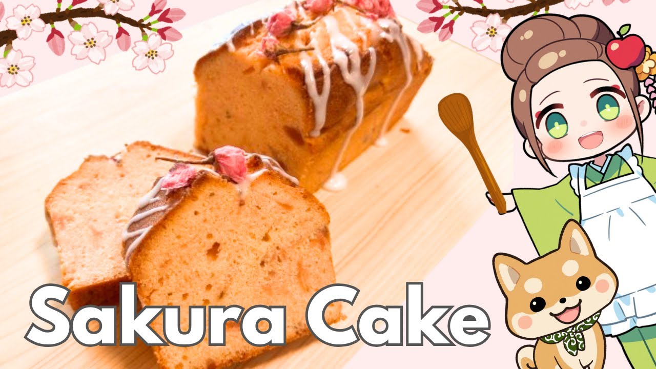 Sakura (Cherry Blossom) Pound Cake Recipe | Celebrating Spring in Japan!