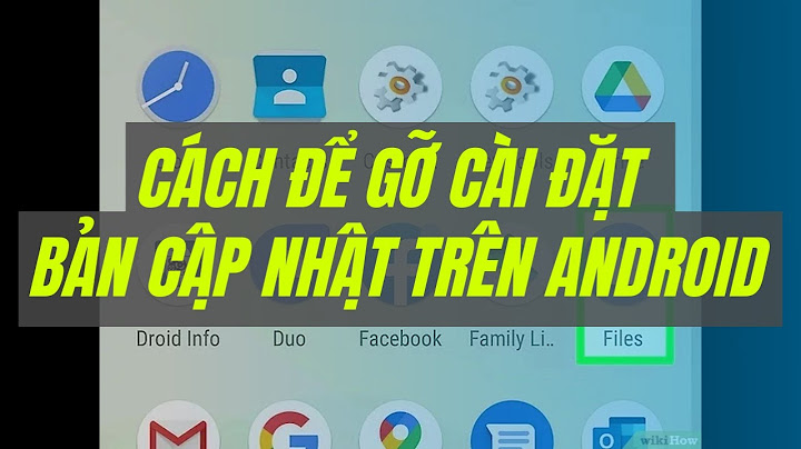 Cách gỡ cập nhật Messenger