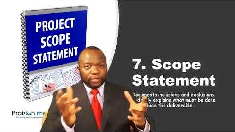 Key Project Management / PMP Exam Instruments #7 - Project Scope Statement
