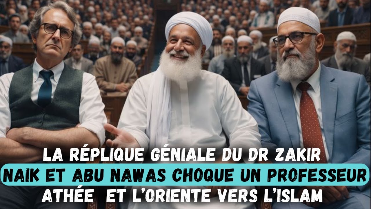 La réplique géniale du Dr Zakir Naik et Abu Nawas choque un professeur athée et l’oriente vers l’isl