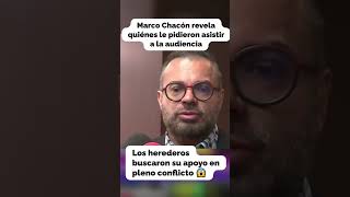 Marco Chacón revela quiénes le pidieron asistir a la audiencia #MarcoChacón #JoanSebastian #Alina #z
