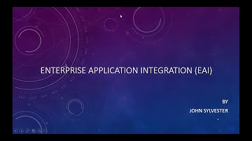 Enterprise Application Integration ( EAI ) Basics