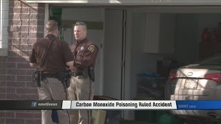 Carbon monoxide poisoning ruled an accident