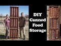 The Most Efficient Way To Store Canned Goods | DIY Cedar Can Rotator Build | Logs To Lumber