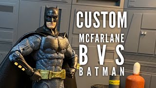 Custom Mod McFarlane DC Multiverse Batman v Superman BATFLECK Figure