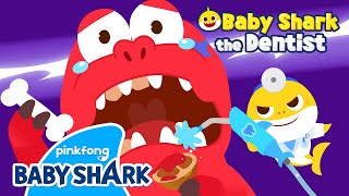 [🦖New] Flowers Bloomed In The Dinosaur’s Mouth! | Doctor Baby Shark's Dentist | Baby Shark Official