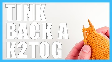 How to UnKnit a K2TOG (or Knit 2 Together)