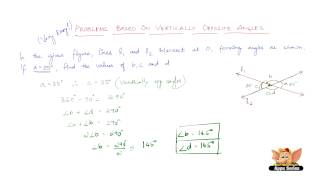 How to solve problems based on Vertically Opposite Angles ? Very Easy Level -- Set 1/3