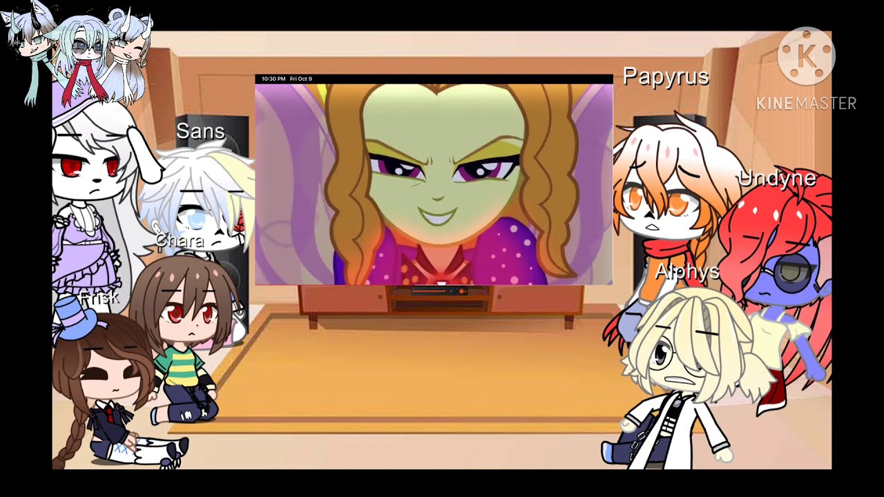 Undertale reacts to(welcome to the show)and  MLP and other kids tv shows links in descriptions)