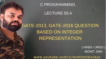 C PROGRAMMING LECTURE 55.4 (HINDI/URDU) GATE COMPUTER SCIENCE QUESTIONS BY MOHIT JAIN