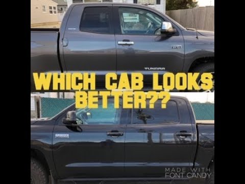 Double Cab vs Crew Max Toyota Tundra: Which Cab Looks Better? - YouTube