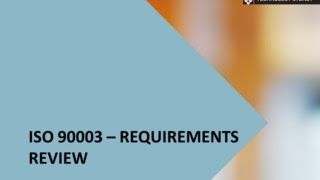 ISO 90003   Requirements review