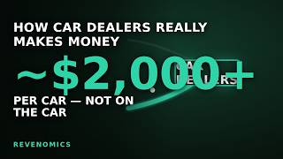 How Car Dealerships Really Make Money